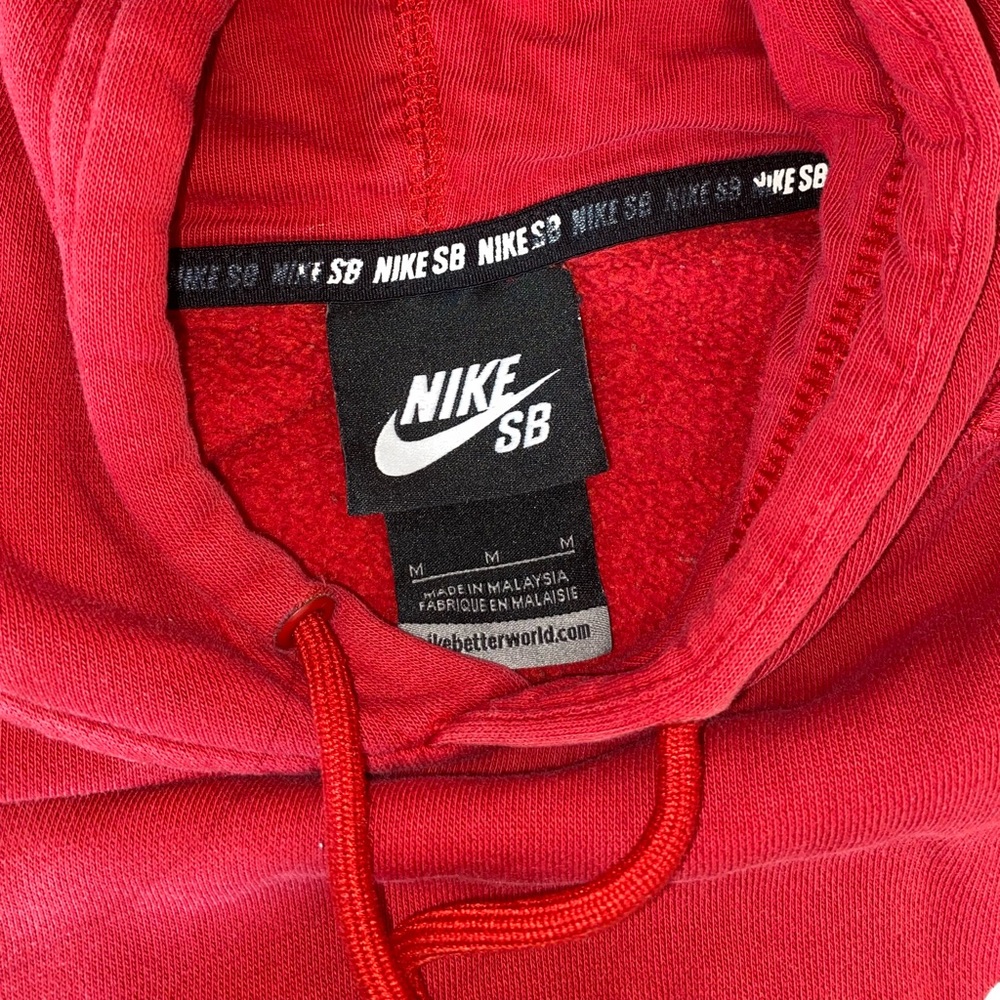 Red nike hoodie
